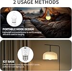FRIDEKO HOME Smart LED Bulbs, 5 Colour Modes, Touch Control, USB Rechargeable, 150LM, 2000mAh (RGB, 2PX)