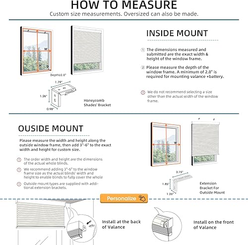 Miniatura 6 de SmartWings Persianas celulares motorizadas, persianas de panal 100% opacas compatibles con ZigbeeAlexaZ-WaveHomekit, control remoto inalámbrico para