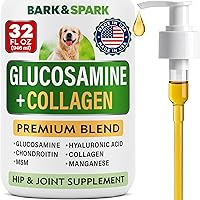 Vista 17 de BARK&SPARK Glucosamina Líquida para Perros con Colágeno (16 OZ) Suplemento Avanzado para la Movilidad Articular para Perros - Fórmula Avanzada