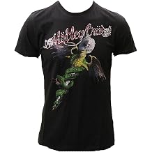 Amplified Ultimate Herren T-Shirt Schwarz Black Official M tley Cr e Motley Crue Merchandise Dr Feelgood 1989 Tour Rock Star Crystal Strass Pailletten Special Edition Vintage Club VIP Rockstar Design