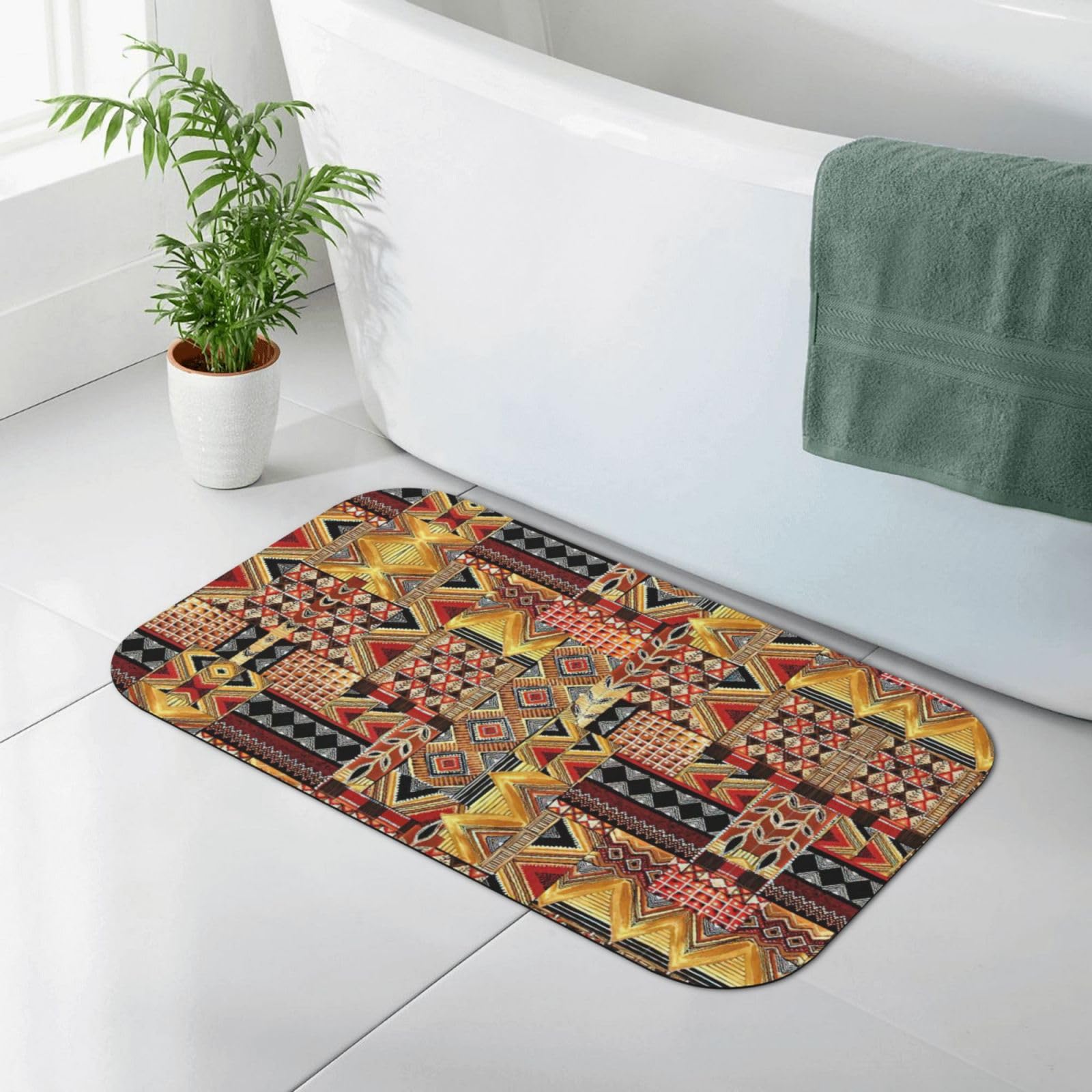 Tapis de bain en terre de diatomée naturelle gris 50x80 cm