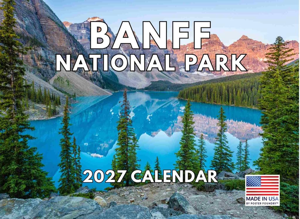 Banff National Park Calendar 2025 Monthly Wall โ image 1