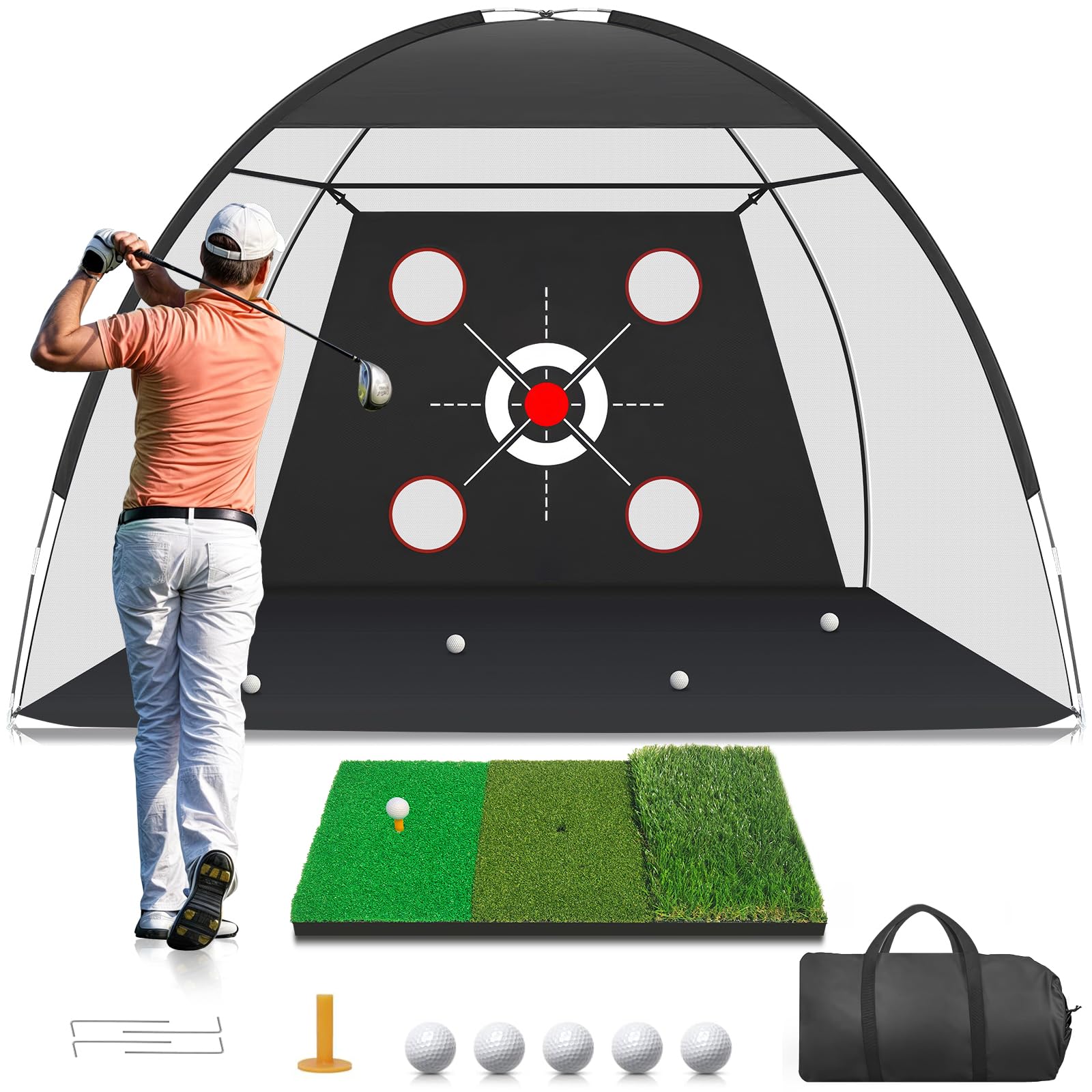 Amazon.com : Zensouds Golf Net, 10x7FT with Golf Practice Mat