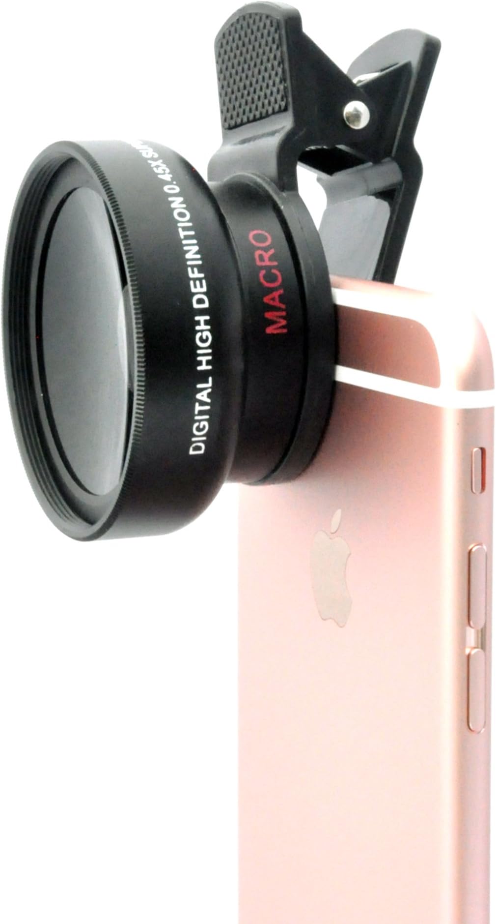 OmniLens Smartphone 2-in-1 HD iPhone Fish Eye Lens Kit Wide Angle and Macro Camera Kit for Selifes with Premium Optics