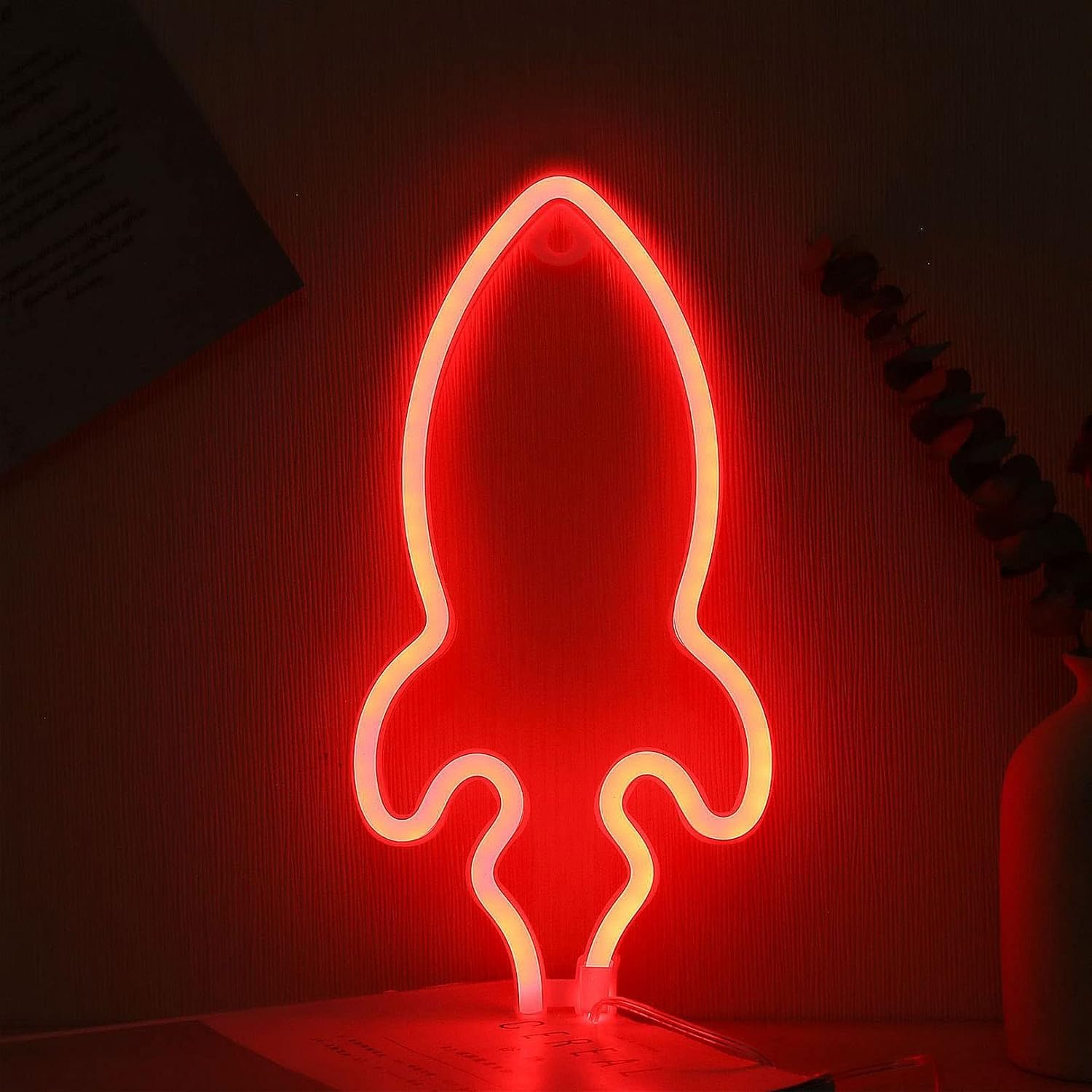 Luces de noche de neón LED para decoración de dormitorios y salas de juegos alimentadas por USB
