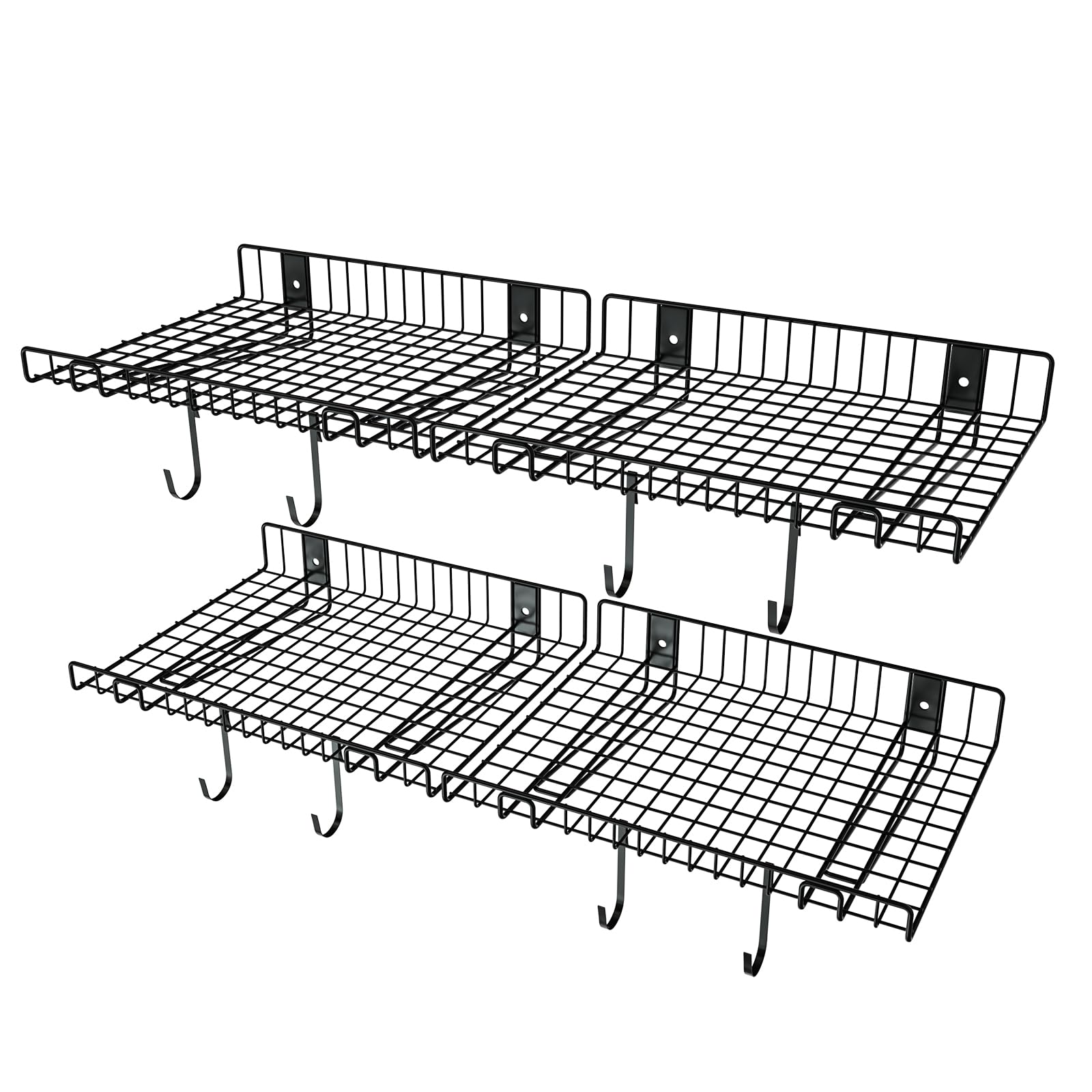 Amazon.com: 4 Pack Garage Wall Shelf, Wall Mounted Storage