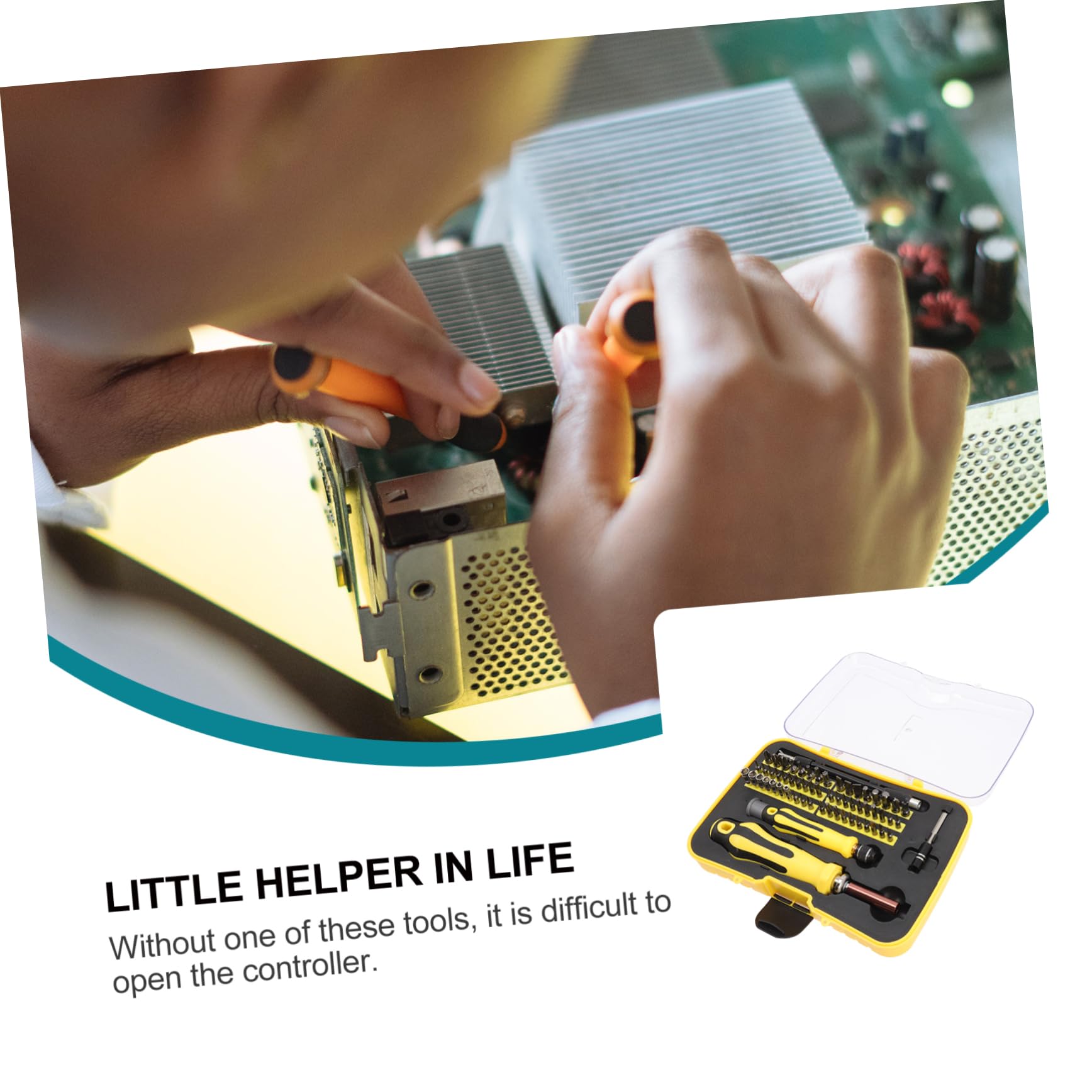 Kit Cacciaviti Multi-funzione, Giallo, per Riparazione | Manuale, Design Semplice e Leggero, Indicato per Telefono e Fotocamera