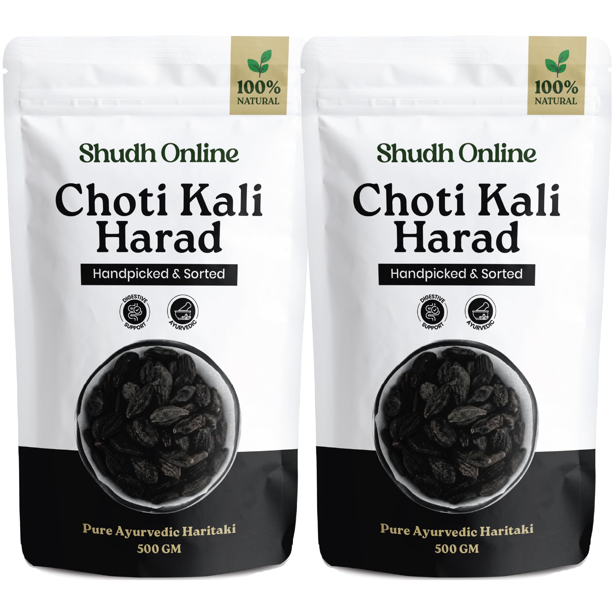Shudh Online Choti Harad, Kali Harad, Desi Black Himej (1000 Grams / 1 Kg), Myrobalan, Terminalia Chebula