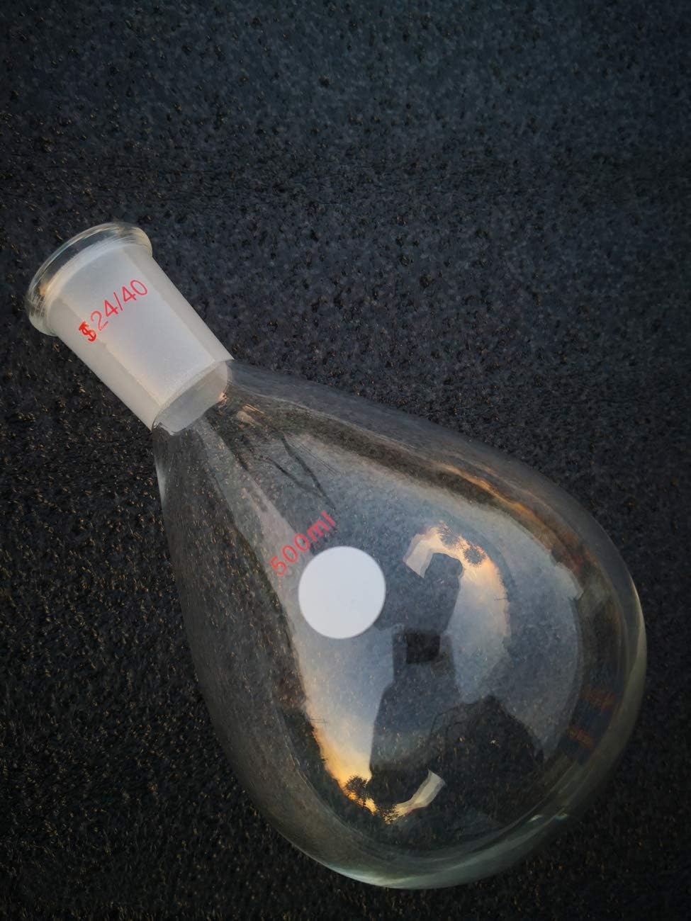 Glass Evaporating Recovery Flask 500ml with Joint 24/40