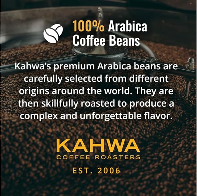 Café Kahwa Coffee Mistral Italian Style Medio Tostado Mezcla Espresso en Granos 2 lb miniatura 5