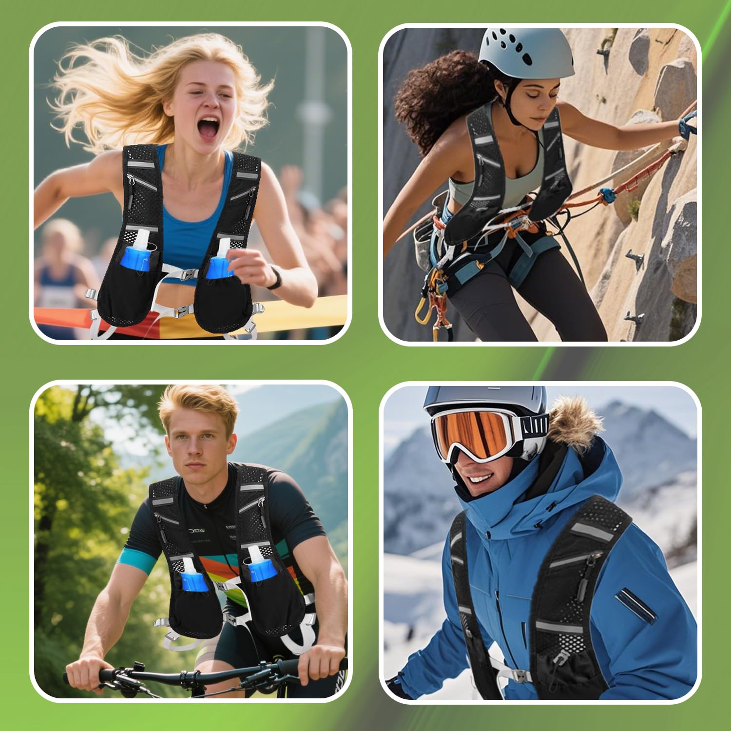Laufweste Mit Trinkflasche – Leicht & Atmungsaktiv, Perfekt Für Marathon, Laufen & Outdoor-Sport