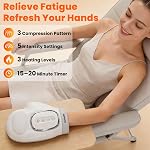 Hand Massager with Heat and Compression Personal Shoulder and Foot Massage Machine Electric Hand Warmer for Ladies Held Kneading Hands Warmers Wrist Finger Compression Gloves Hand Messaging Devices