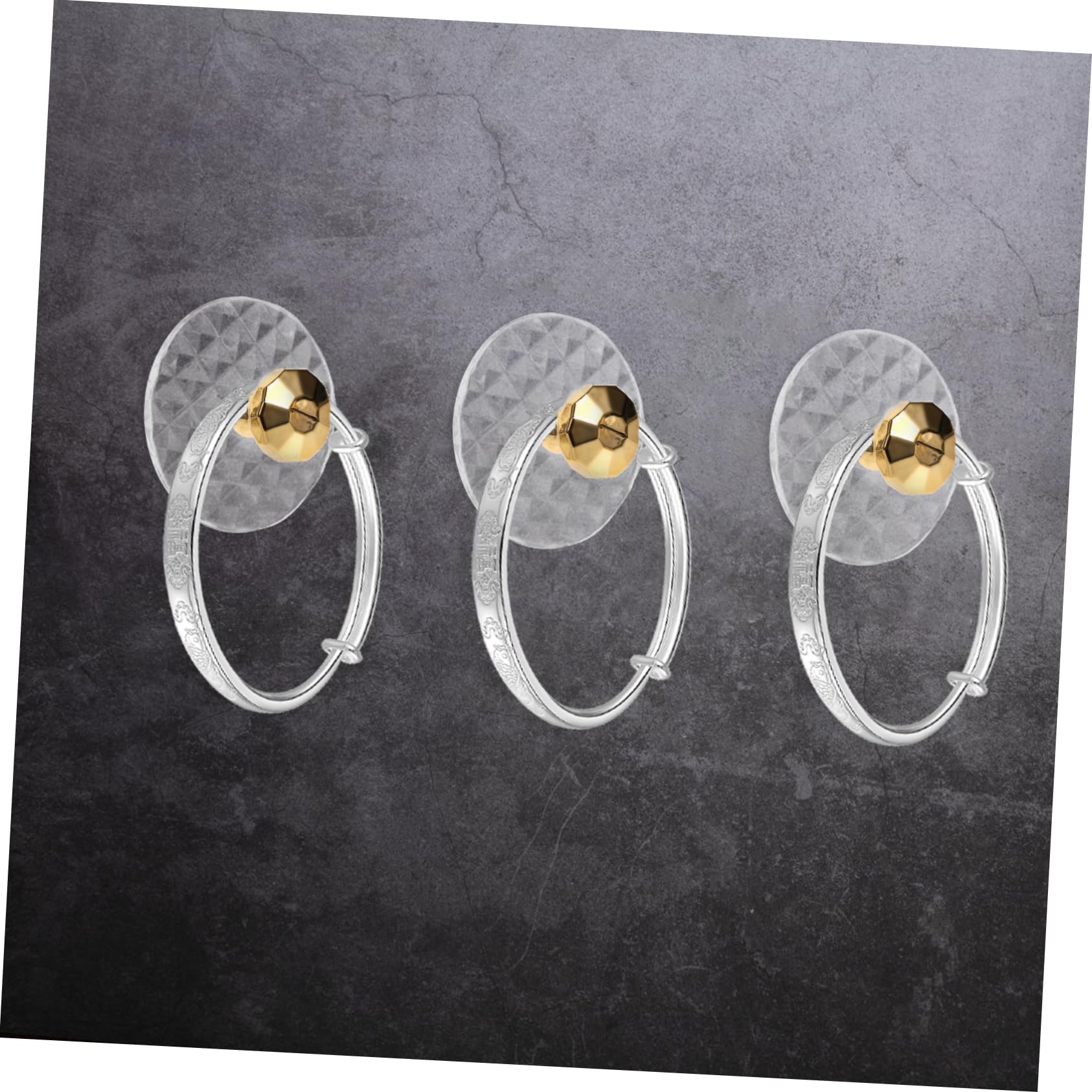 Mikikit Colgadores Adhesivos Para Pared Con Diseño De Soporte Transparente Para Joyas Collares Y Llaves Fácil Instalación Sin Daños Multiusos Para Colgar Ropa Y 6 Piezas X 4