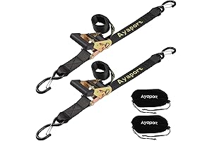 Exclusive Ayaport Boat Trailer Heavy-Duty Ratchet Transom Tie Down Straps