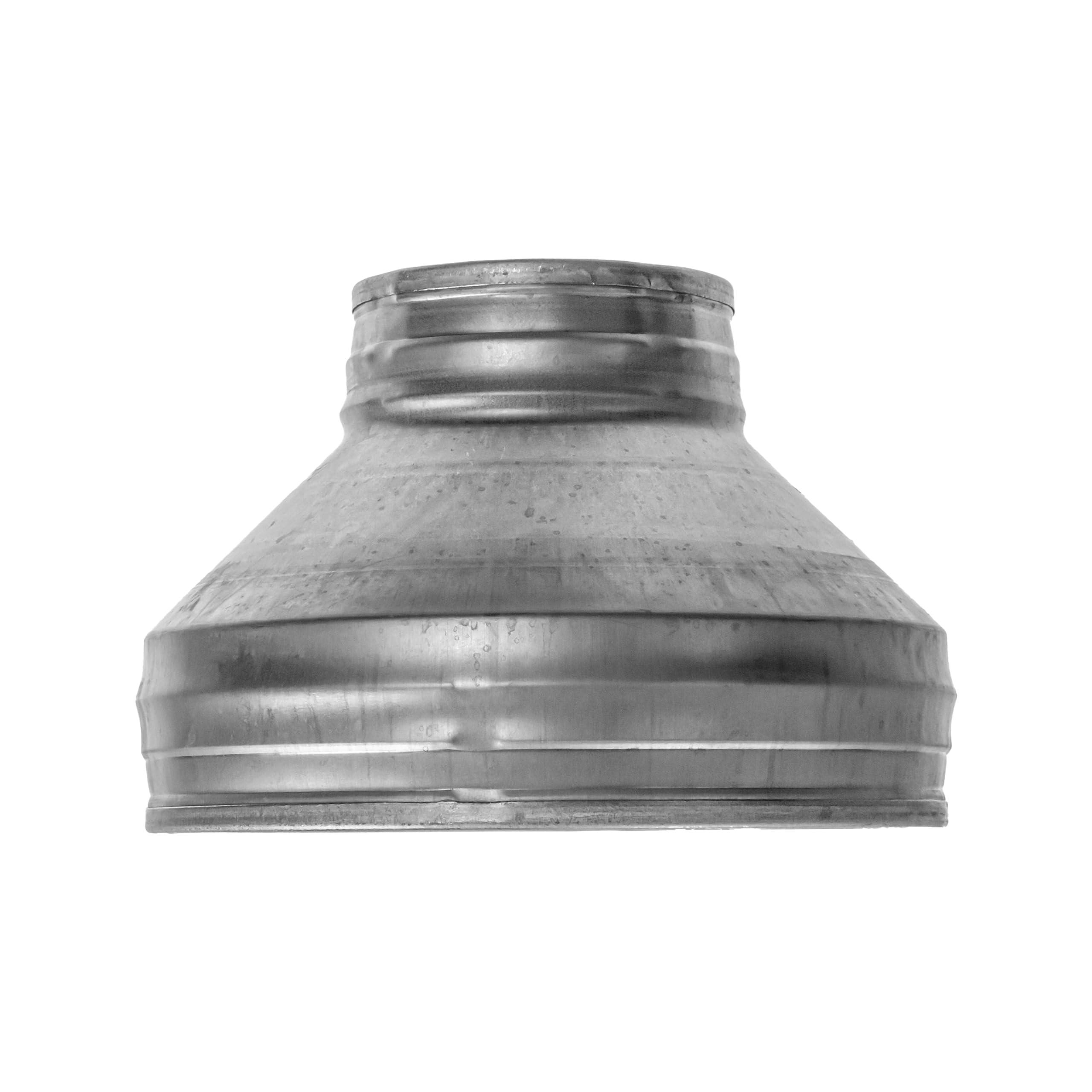 Réducteur de conduit de 160 à 80 mm avec joint en caoutchouc - Réducteur de conduit rond en acier galvanisé (drain, évacuation et ventilation)