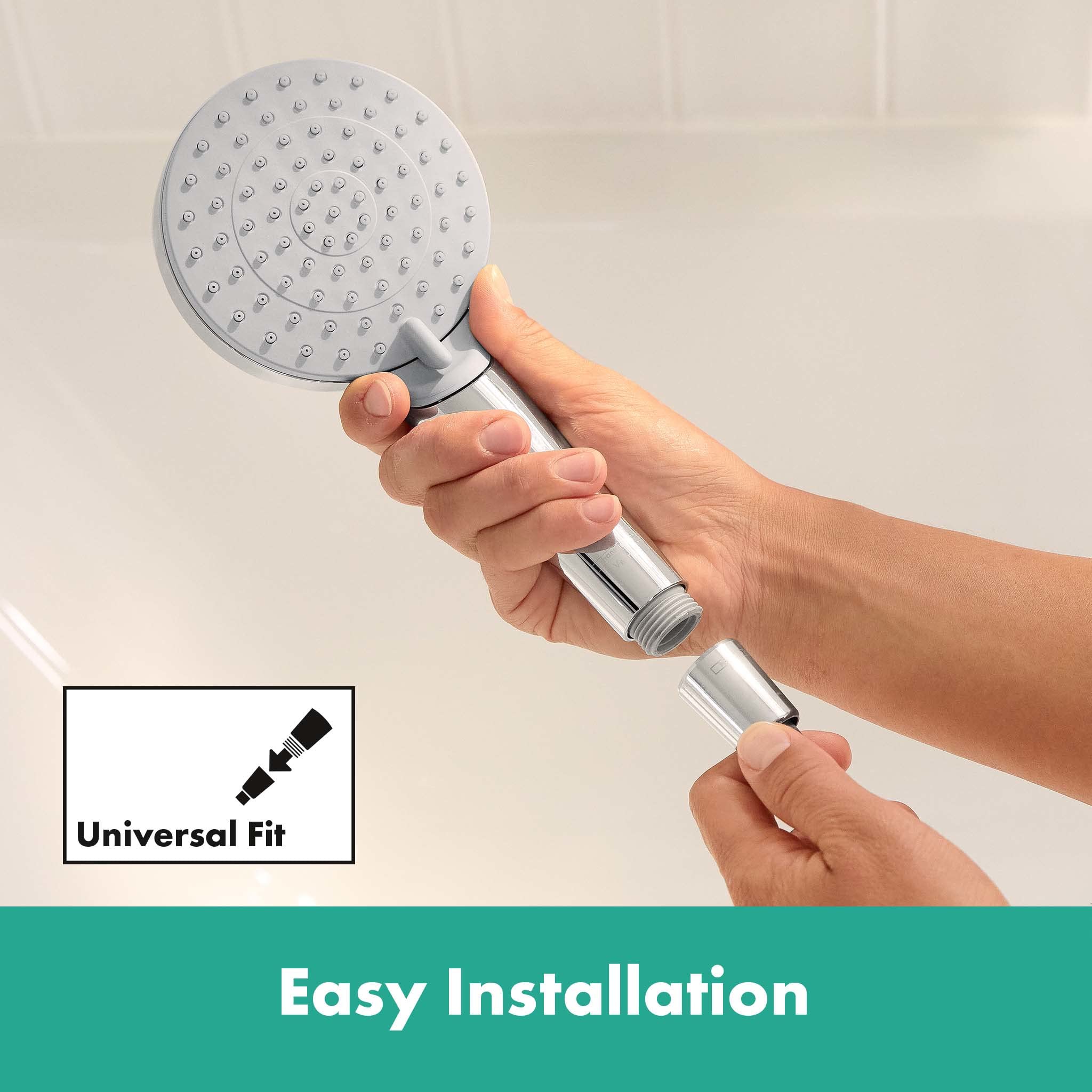 hansgrohe Rebris S miscelatore monocomando per doccia esterno, rubinetto per doccia a 1 funzione, cromo
