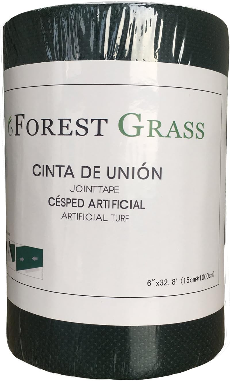 FOREST GRASS 6' Artificial Grass Self-Adhesive Seaming Turf Tape, 6" X32.8', 6 inches x 32.8 feet