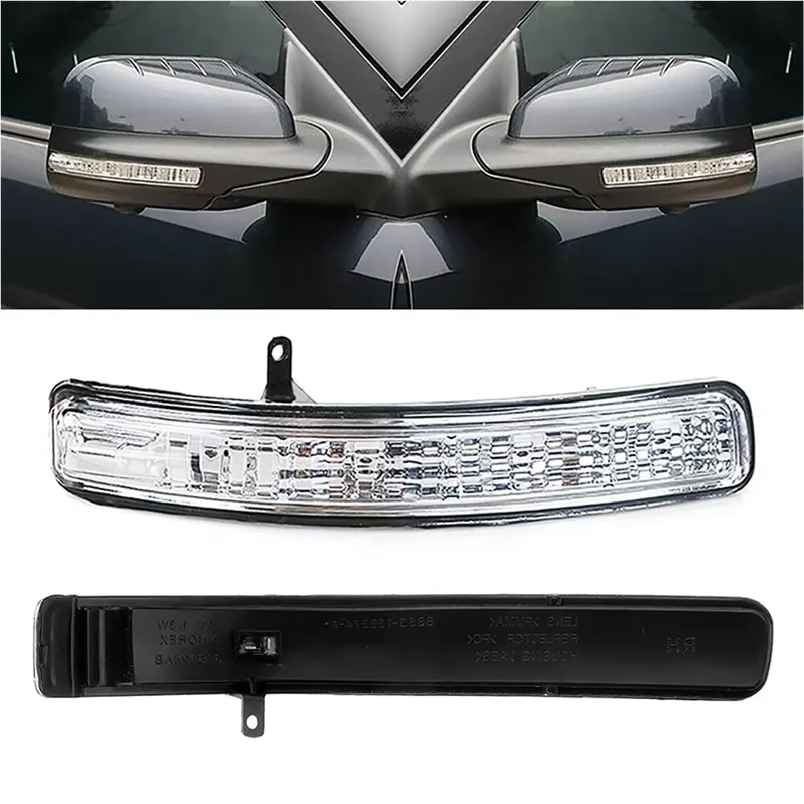 direzione Specchietto Compatibile con Ford per Explorer 2011-2019 Indicatore di Direzione Specchietto Retrovisore per Auto Specchietto Laterale per Auto Indicatore