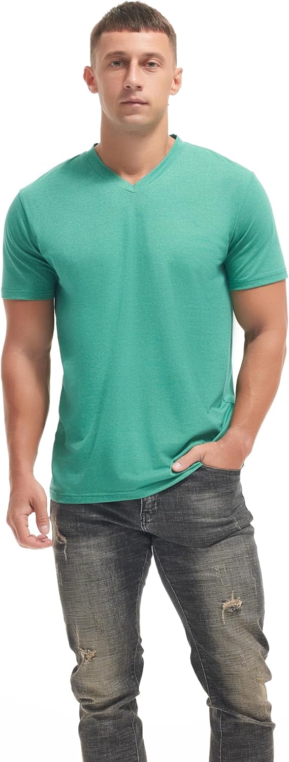VEIISAR Premium V Neck T Shirts for Men - Modern Fitted Tees Vneck Undershirts - Image 4