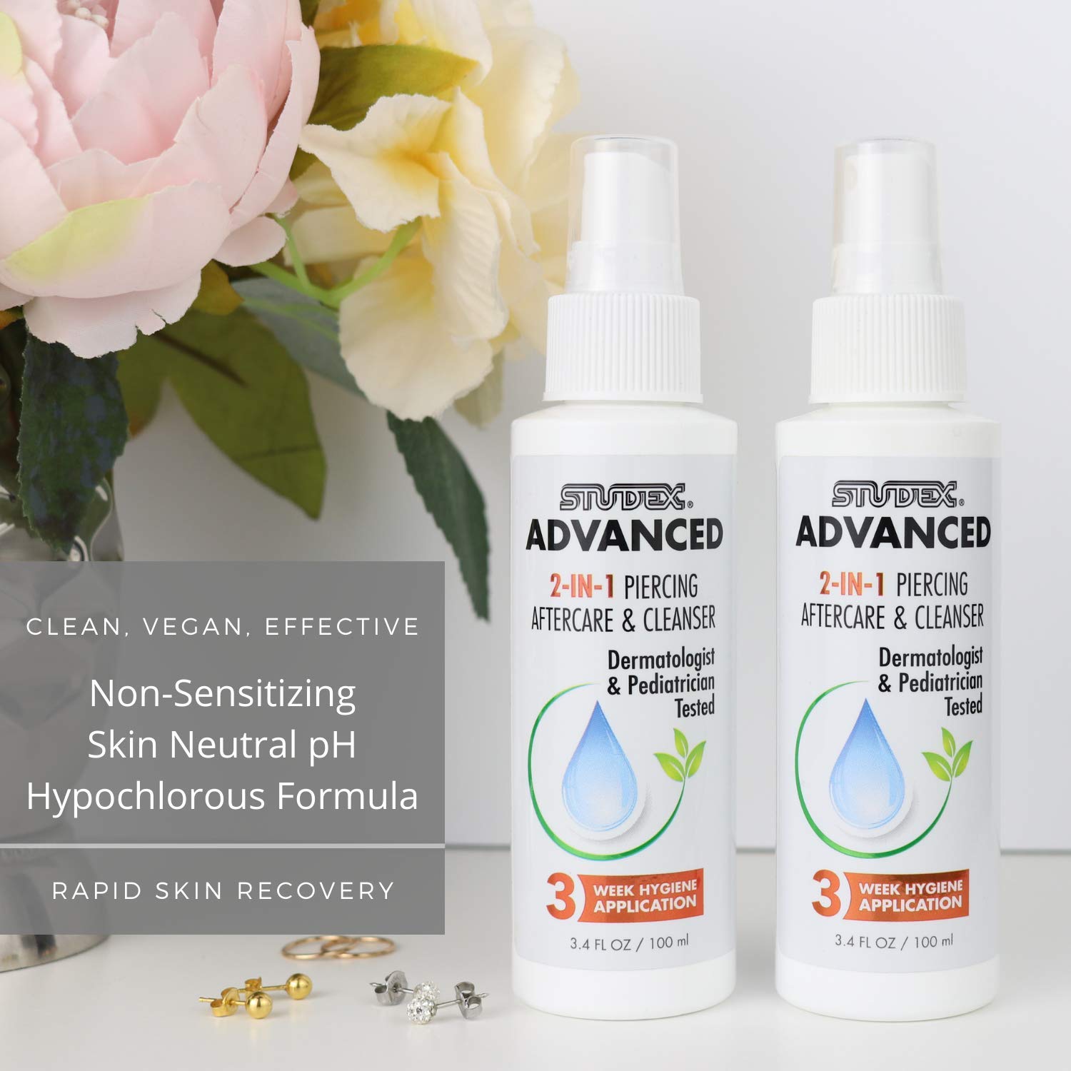 Studex Advanced Piercing Aftercare & Cleanser 3.4 ozB083L58HGT