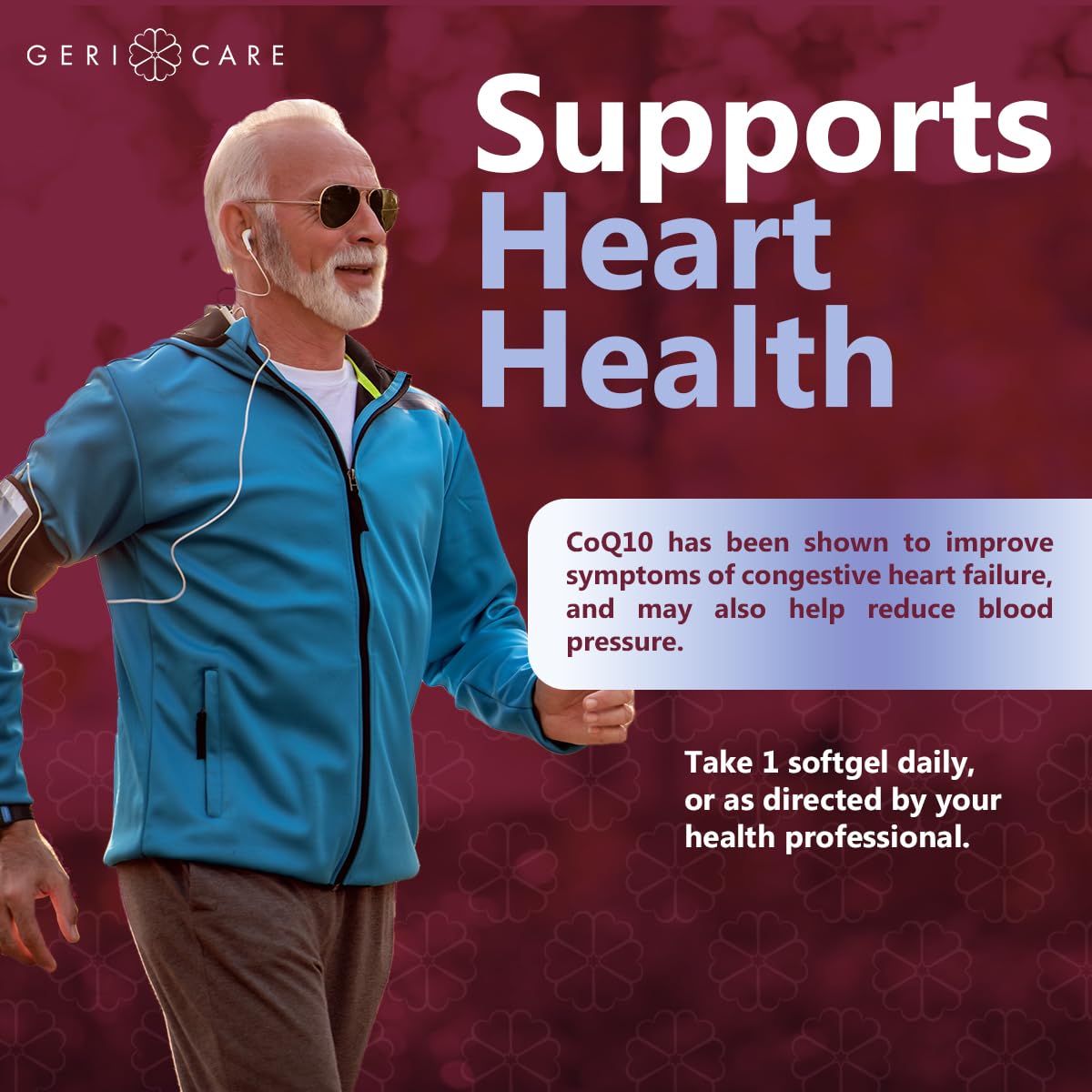 GeriCare CoQ10 100mg Softgels - High Absorption Co Q 10 Supplement - Easy to Swallow Q10 Coenzyme for Men, Women, and Elderly - 1 Month Supply, 30 Count - Travel Friendly — Amazon image 6
