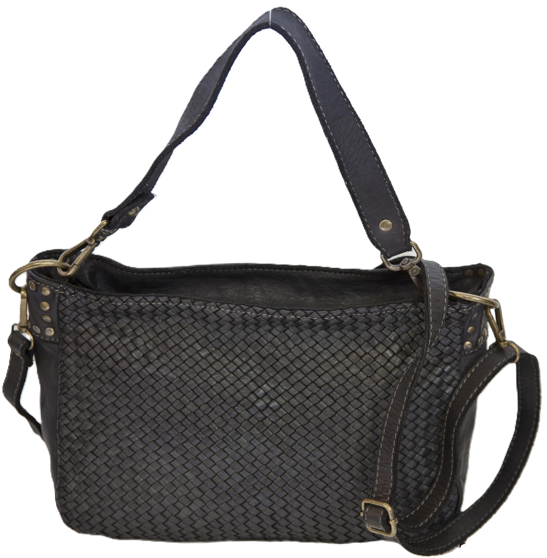 Borsa Pelle Donna Tracolla | Borsa Pelle Donna Intrecciata | Borsa Pelle Donna Tracolla Italiana | Borsa Pelle Morbida Donna 'Morgane'