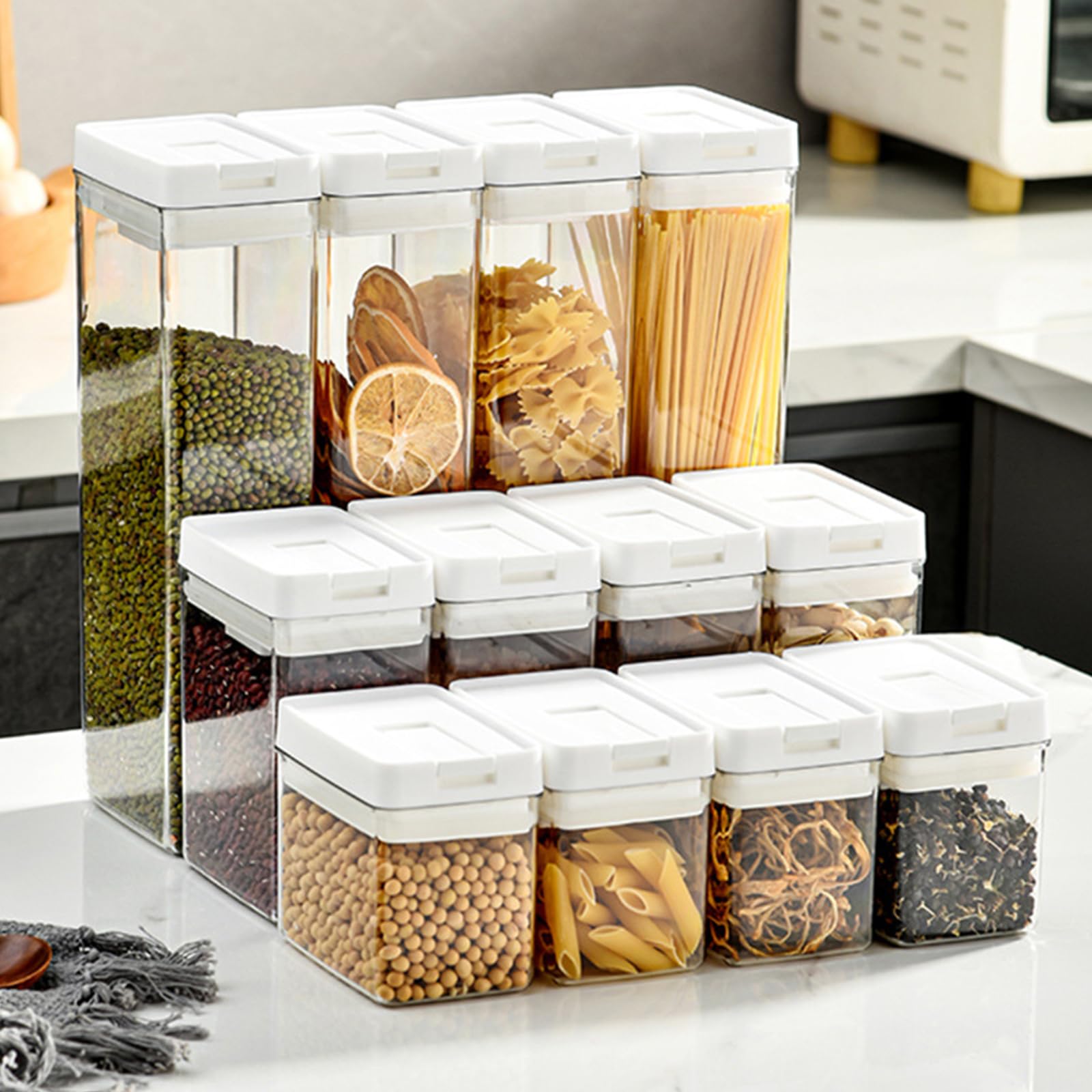 Amazon｜Ecocoer密閉保存容器セット 透明プラスチック製 フード