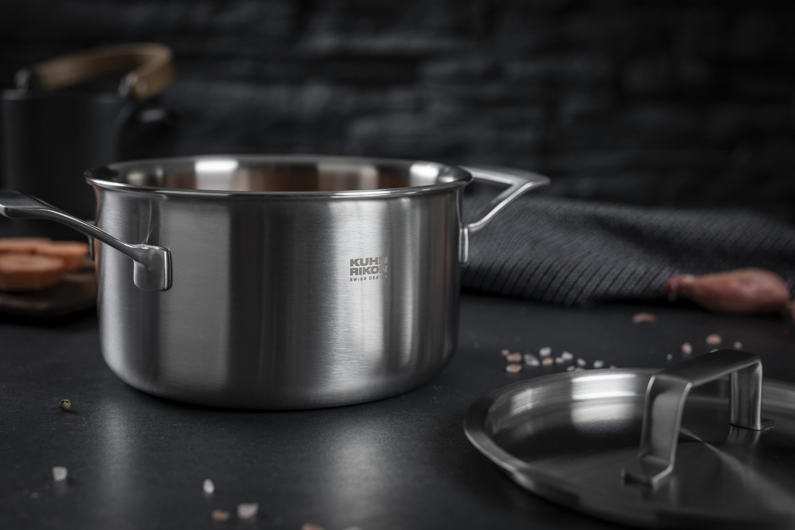 Kuhn Rikon CULINARY FIVEPLY Topfset, 3-teilig, Edelstahl, Induktion