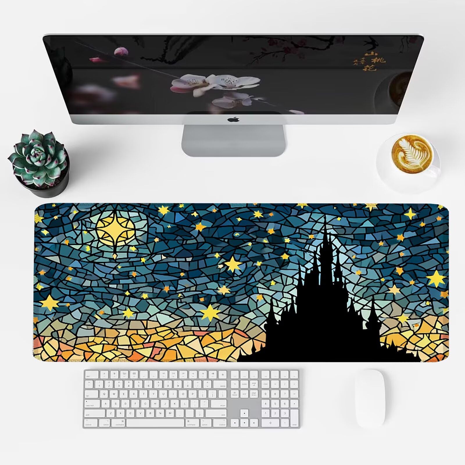 Podkładka pod mysz, podkładka pod mysz XXL 1200 x 600 podkładka pod mysz dla graczy, wodoodporna gumowa podstawa, duża podkładka pod mysz do gier na biurko szyte krawędzie wodoodporna antypoślizgowa