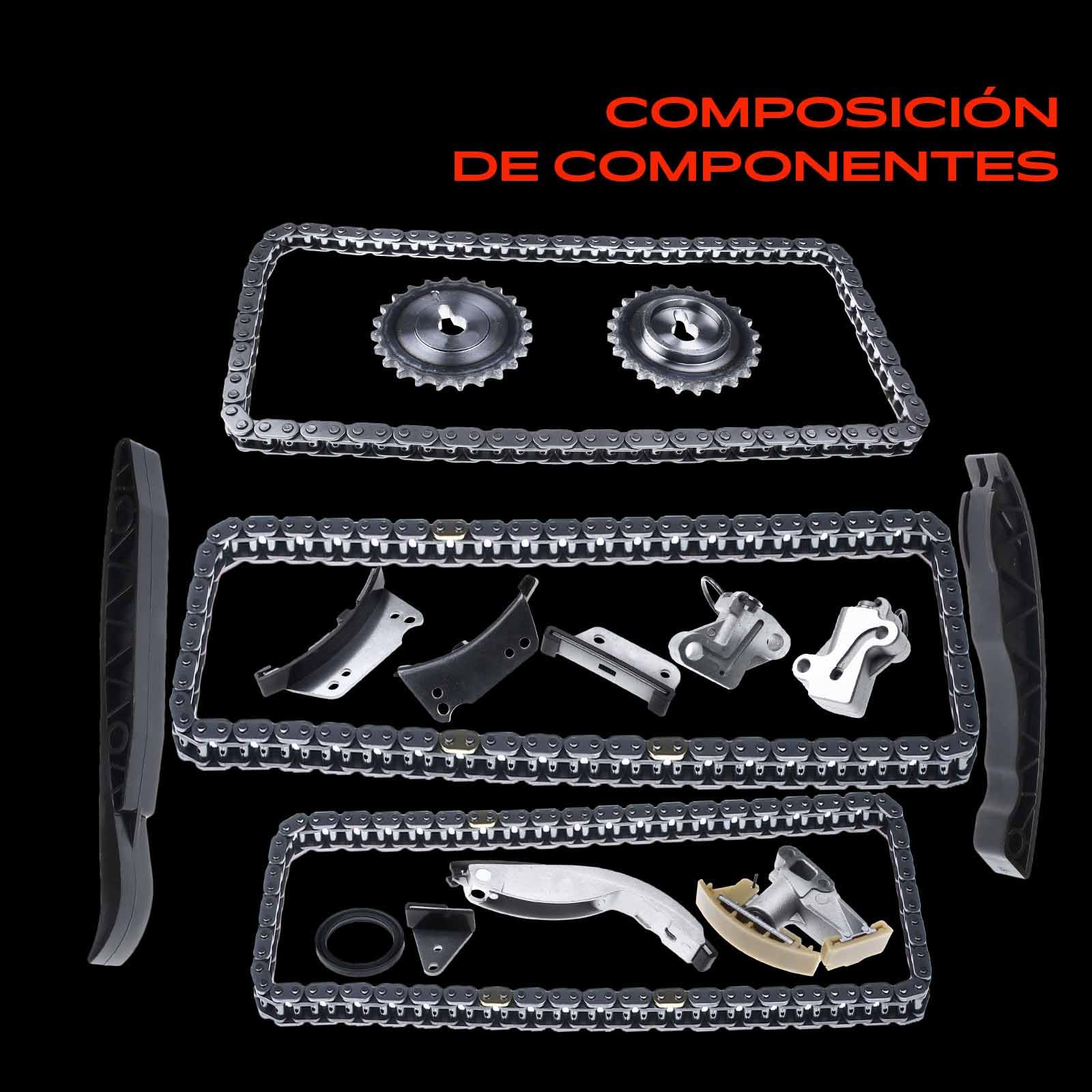 Frankberg Kit de cadena de distribución 23360-4A020 | Compatible con: Chasis/Plataforma H-1, Caja H-1 A1, H-1/Starex, Sorento I JC, H-1 Travel TQ