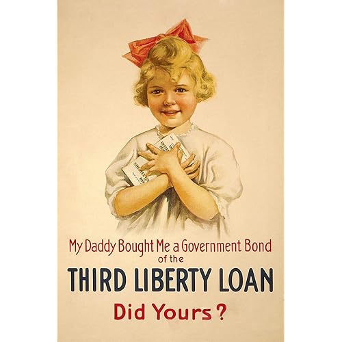 Magnet 1917 Third Liberty Loan World War I Homefront Magnet Vinyl Magnetic Sheet for Lockers, Cars, Signs, Refrigerator 5"