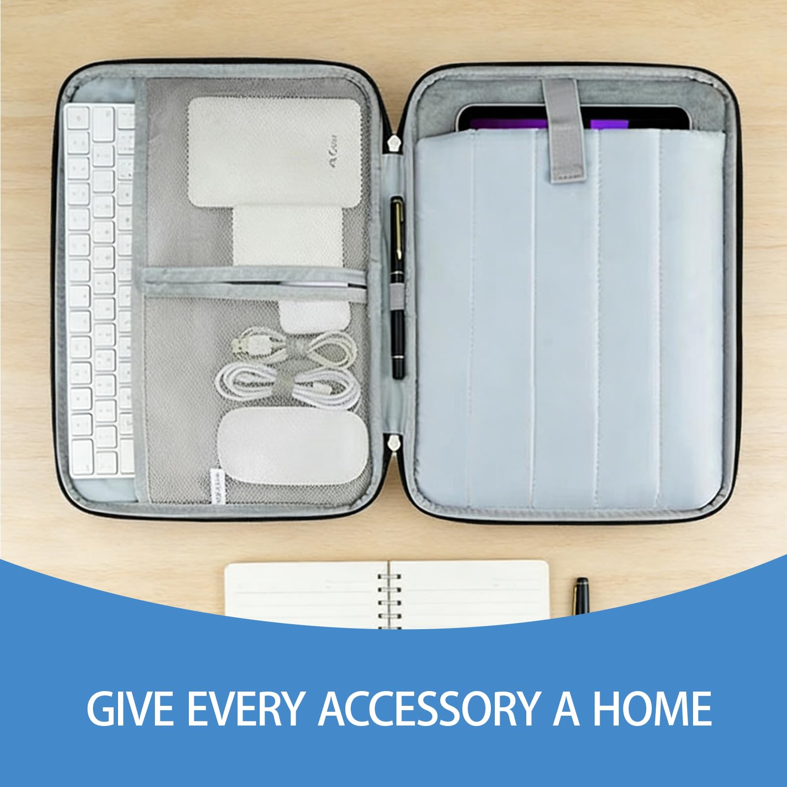 9-11" Tablet Tasche Schutzhülle für 11" iPad Air M3, i-Pad A16 2025, iPad10/9/8/7/iPad 10. Gen/Air 5/4 10,9", Slim Tablet Tasche Hülle für Galaxy Tab A9+ / A11 Plus 11", Schwarz