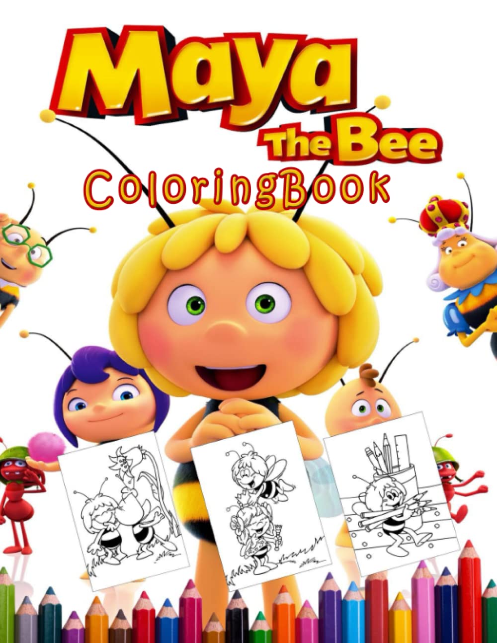 Maya The Bee Coloring Book: Funny Gift To Relax And Relieve Stress