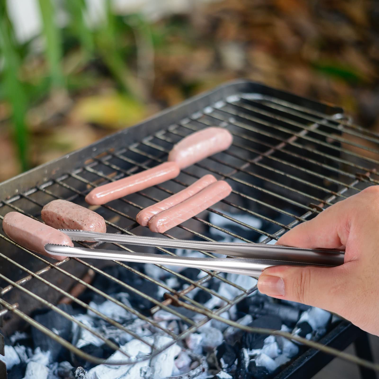 Bistec a la parrilla Restaurante de picnic japonés Utensilios de cocina de acero multifuncional Barbacoa Cubo de azúcar Servicio de servicio Pinzas de acero inoxidable Freír Buffet Ensalada Utensili