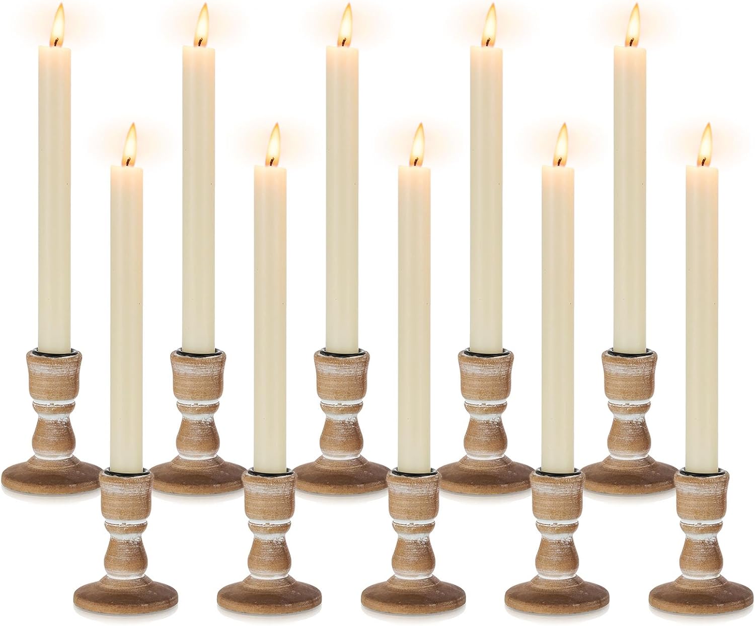 Inweder Candle Holders for Candlesticks, Wood Taper Candle