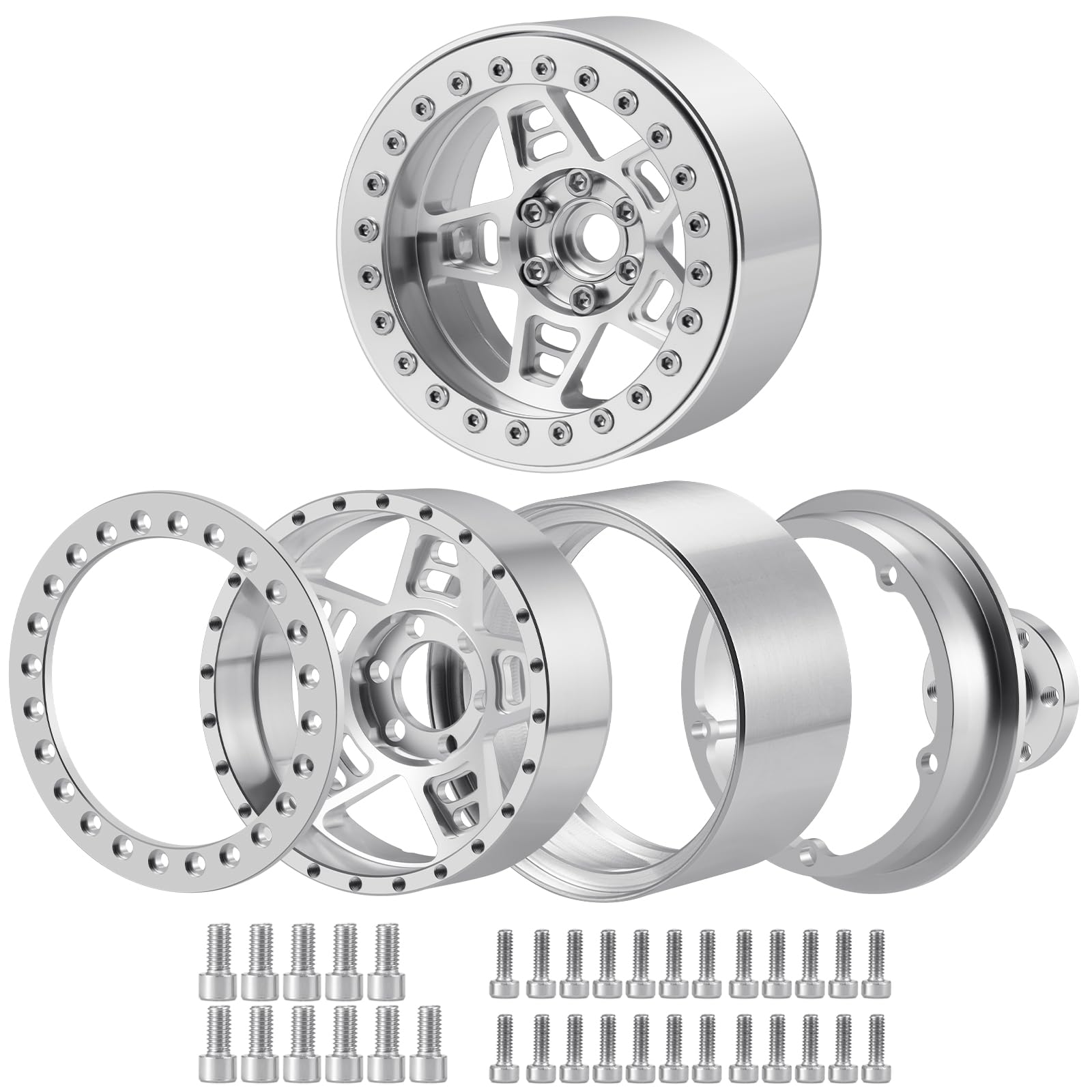 WEFEINO 4Pcs Metal 2.2