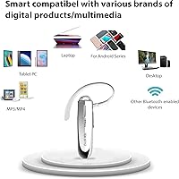 Vista 5 de Headset funciona para Xiaomi Mi 11 in Ear Bluetooth 5.0 auricular inalámbrico, IPX3 impermeable, 24h micrófonos duales, reducción de ruido doble