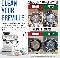 Vista 2 de Tabletas de limpieza compatibles con Breville. 10 tabletas de limpieza para máquina de café expreso de 1.4G. Accesorios Breville, limpia