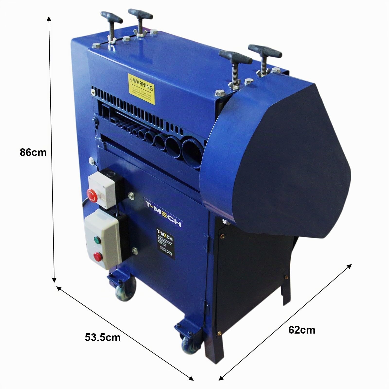 T-Mech Machine à Dénuder Pour Câble Électrique de 1,5 à 55 mm 30 m/minute 380 W Portable Automatique Dénudeuse Multi-Trous Scrap Recyclage Cuivre