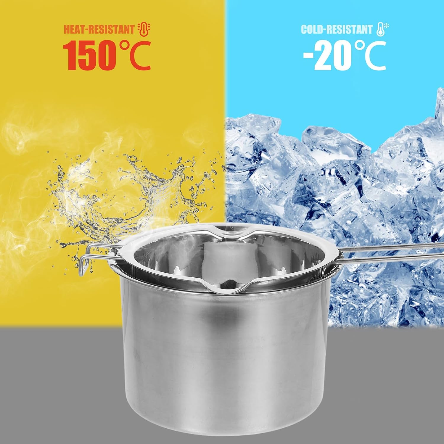 Stainless Steel Double Boiler Pot Set for Melting Chocolate Wax