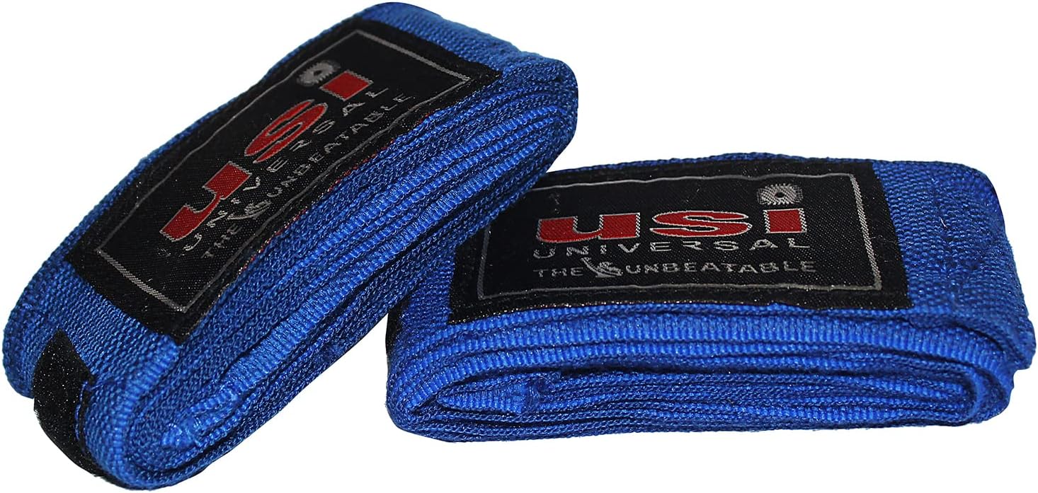 USI UNIVERSAL Boxing Kit for Adults, Boxing Set with 626N Unfilled Punching Bag, 626SW4 Metal Hanging Chain with 4 Legs & 628A 2.75m Long 1 Pair Boxing Hand Wraps
