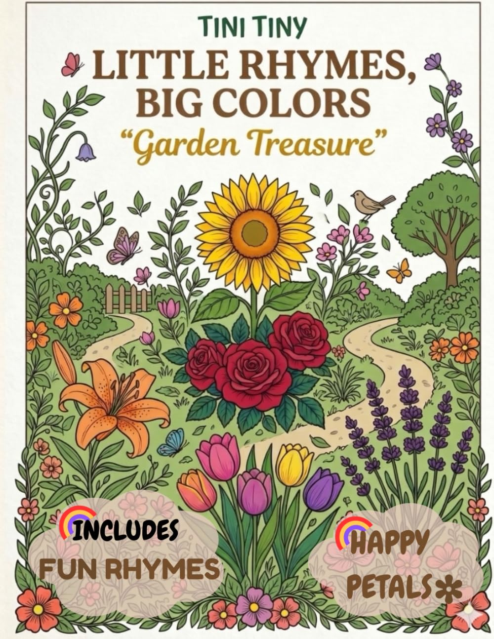 TINI TINY BOOKS: Little Rhymes, Big Colors: GARDEN TREASURES