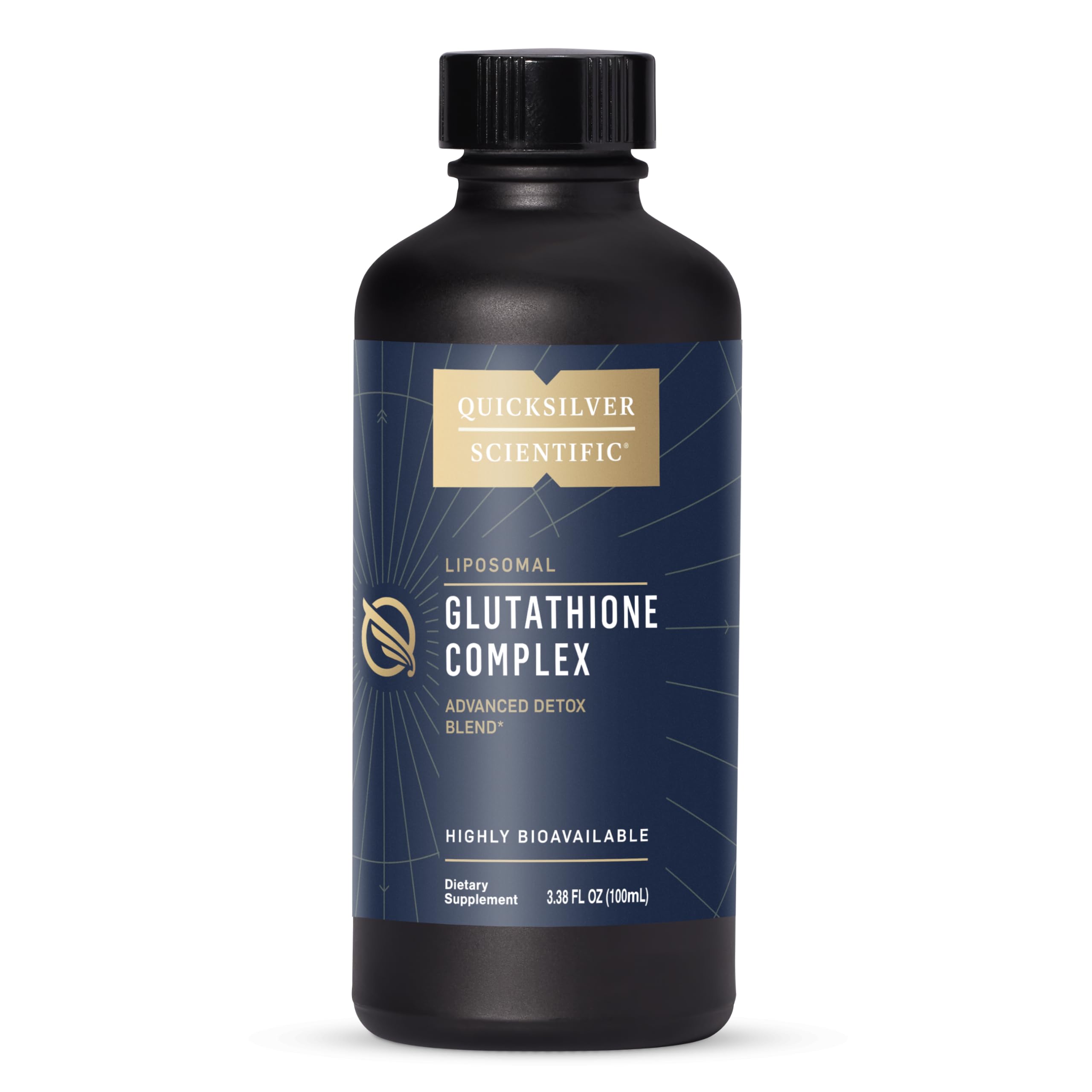 Quicksilver Scientific Glutathione Complex - Superior Absorption Antioxidant Supplement with Liquid Glutathione & Milk Thistle - Vitamin B Complex - Supplement for Daily Use (3.38 fl oz)