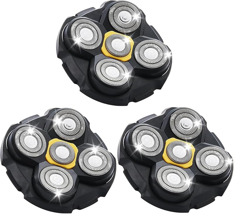 Cabeças de reposição TGSBHIO compatíveis com barbeador de cabeça MicroTouch Titanium, pacote com 3