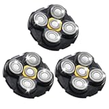 Shaver Replacement Heads Compatible with Microtouch Titanium Head Shaver, for Bald Men 3 Pack
