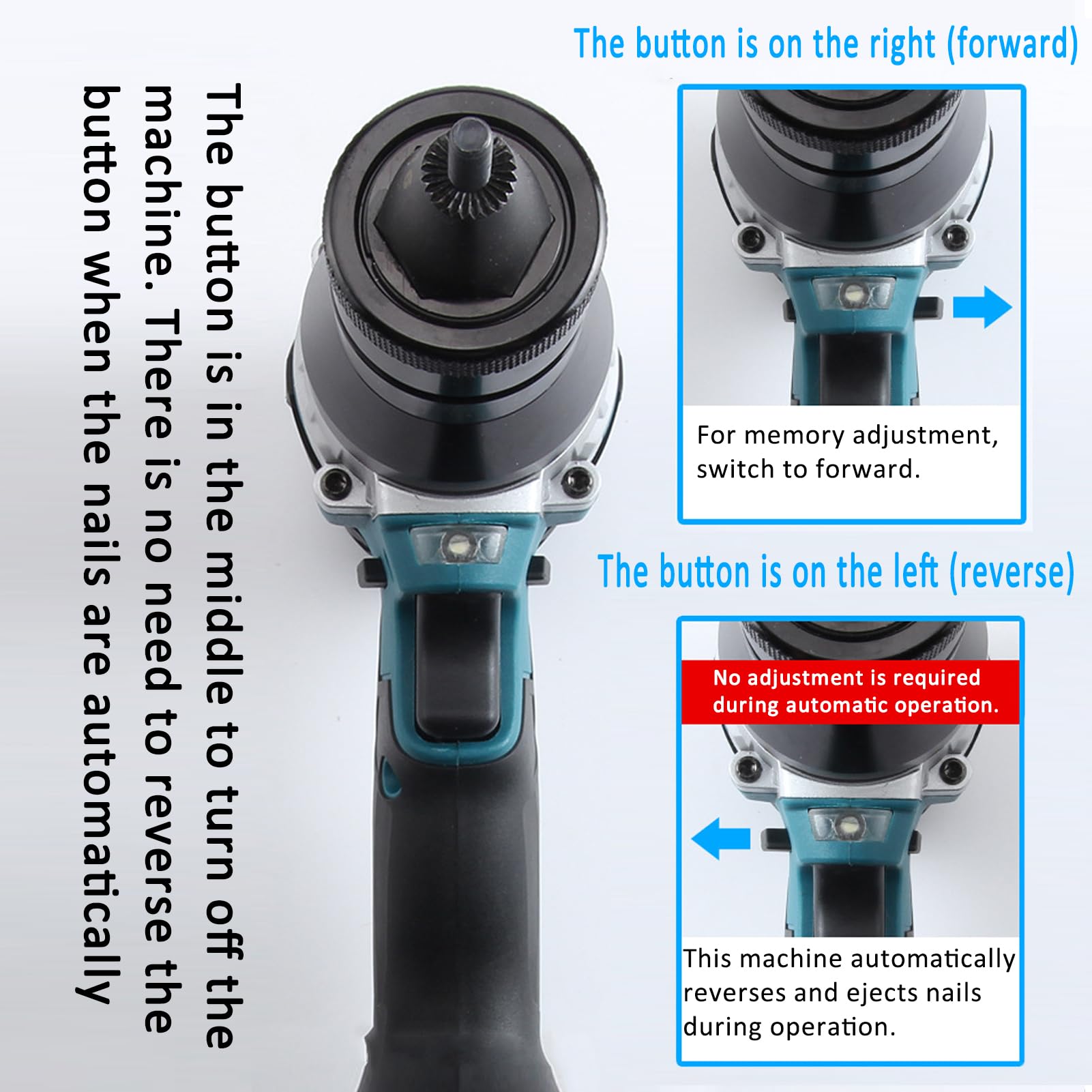 Remachadora de Tuercas a Batería y Eléctrica Portátil - Juego Profesional con Cargador para Tuercas Remachables M3, M4, M5, M6, M8, M10, M12 en Acero (5200mAh, 2 Batería)