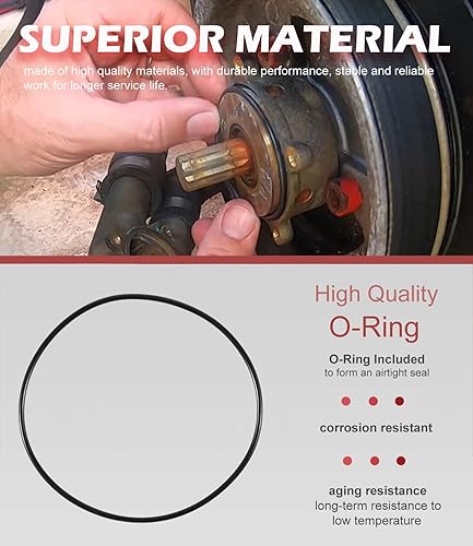 Miniatura 13 de Kit de reparación de impulsor de bomba de agua Reemplazo para Sherwood 10615K-SHW para Volvo Penta 835874 Impulsor de bomba de enfriamiento