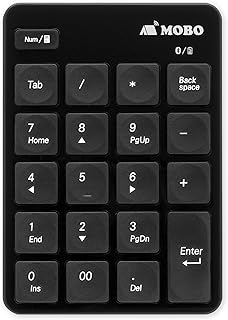 Mobo モボ(Mobo) TenkeyPad モボテンキーパッド 20キー パンタグラフ キーピッチ 19mm (ブラック) AM-NPB20-BK