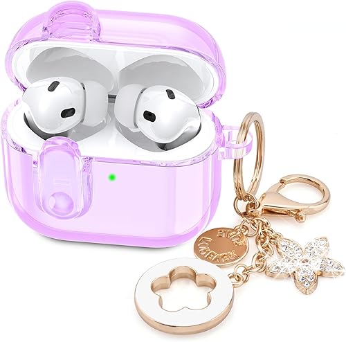 Miniatura 11 de Funda VISOOM 2025 transparente para Airpods iPods 4 con cierre de seguridad, funda para Airpod iPod 4 suave para Air Pods iPods de 4ª generación con