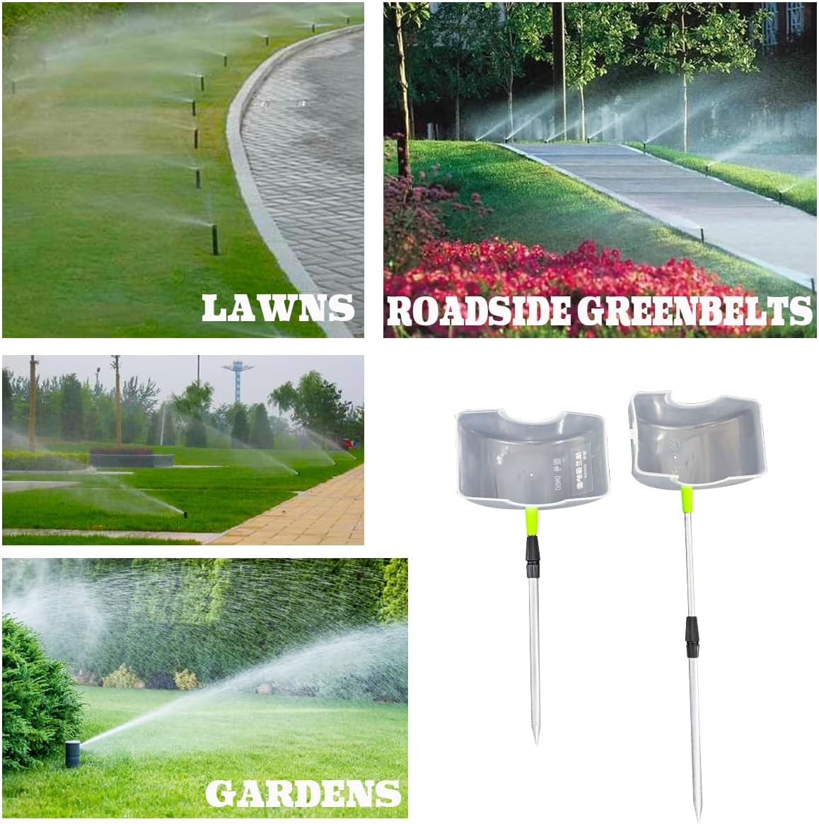 4 Pcs Sprinkler Splash Shield Plastic，Sprinkler Guard，Sprinkler Head Protector Guard，Height Adjustable Sprinkler Splash Shield Overspray Protector Guard for Gardening & Lawn Care (4)